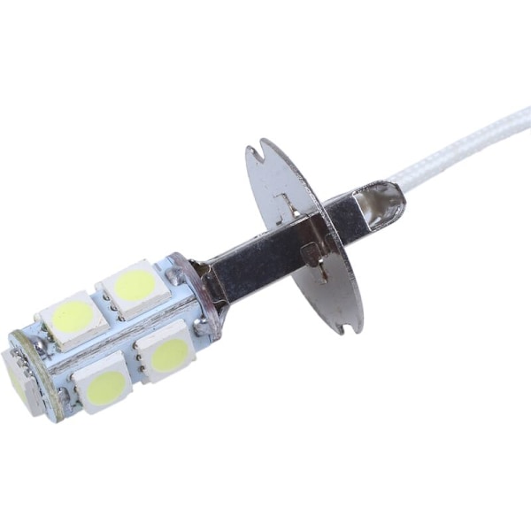 2 stk. H3-sokkel 9 hvite 5050-SMD LED-tåkelys DC 12V