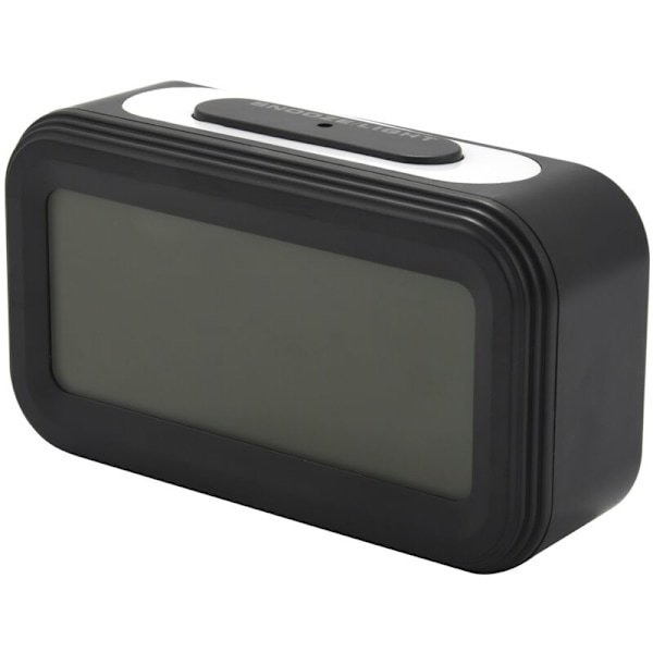 [Uppgraderad version] Batteridriven väckarklocka, stor LCD-display Elektroniska digitala väckarklockor med snooze, bakgrundsbelysning, nattlampa, temperatur (