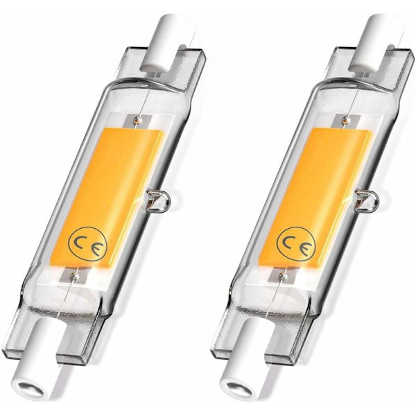 5W R7s 78MM J78 COB Filament LED-lampa, 500 lumen 360 grader, halogenlampa 30W 48W 50W motsvarande, perfekt för hem, kök, rum, balkong, kontor