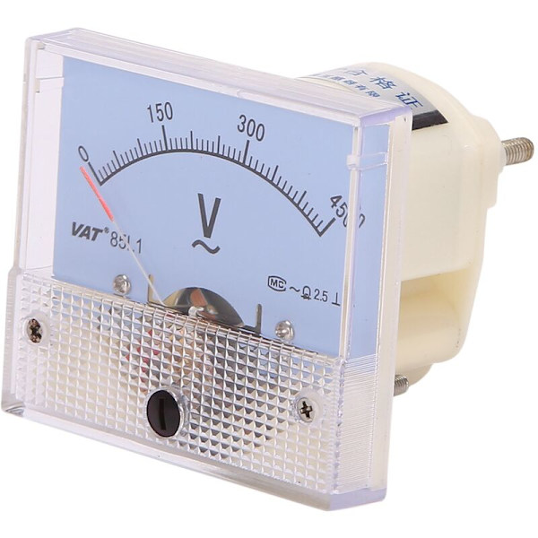 Pointer AC Voltmeter Panel Voltmeter Tester Meter Gauge AC 0 - 450V til CNC-værktøjsmaskiner, instrumenter osv.