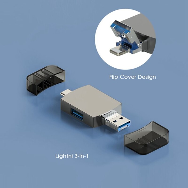 Multifunktionskortläsare TF-kort SD-kortläsare USB3.0-adapter Bärbar kortläsare för bärbar dator
