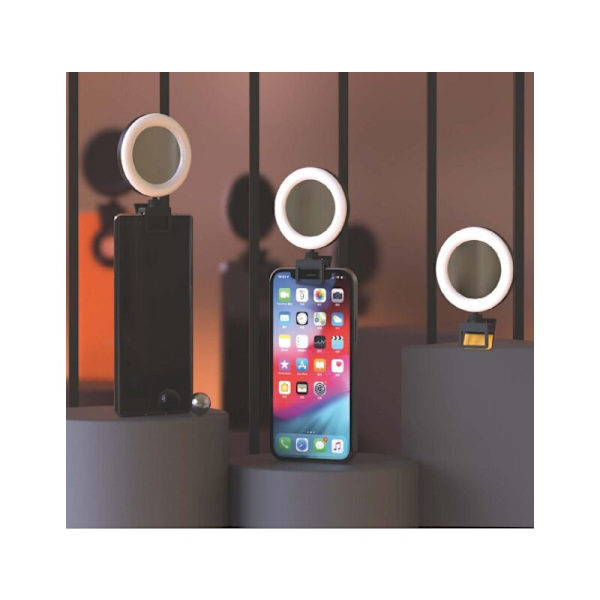 1 kpl 60 LED-lampun pidike -puhelin kauneus täyttövalo - rengasvalo - kannettava selfie rengasvalo - videoneuvottelu valaistuspaketti tietokoneelle