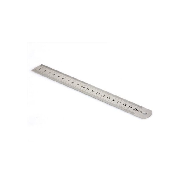 Lineal de acero de 20 cm para la escuela y la oficina