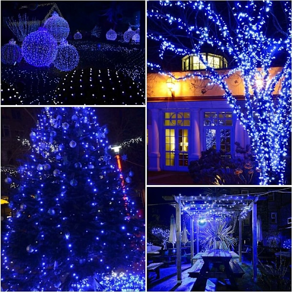 15-pack Blå LED-ljusslingor, 2M 20 LED Batteridrivna Koppartrådsljusslingor för Jul, Födelsedag, Bröllop, Halloween