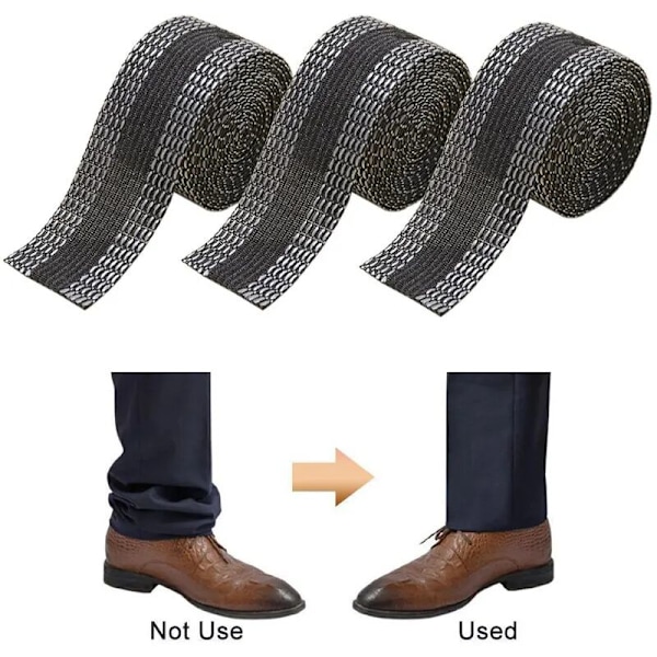 Självhäftande Byxjärn på Byxkant Förkortning Reparation Byxor för Jeans Kläder Denim Byxor DIY Sömnad Tyg Vit 5m