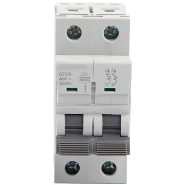 GYM9 2P Miniatyrbrytare Luftbrytare Kretskydd 400VAC (32A)