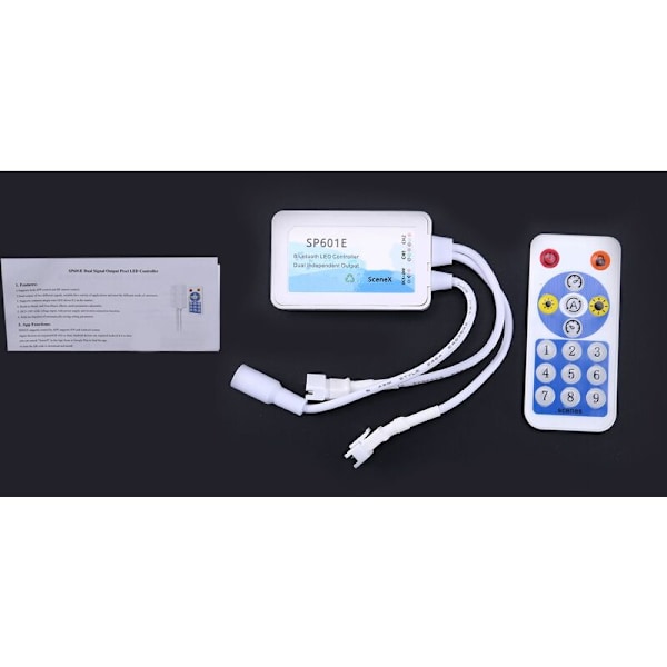 SP601E LED-musikstyrenhet Bluetooth-musikstyrenhet Symphony LED-musik Bluetooth-ljudstyrning
