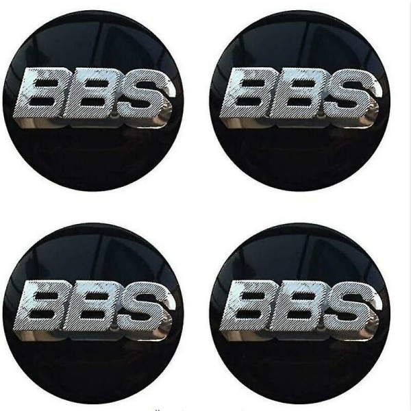 BBS Hjulcentrummärken Emblem 4-pack 65mm BBS Bilkåpa Logotyp Badge Sticker Auto Hjulcentrummärke Nav Emblem