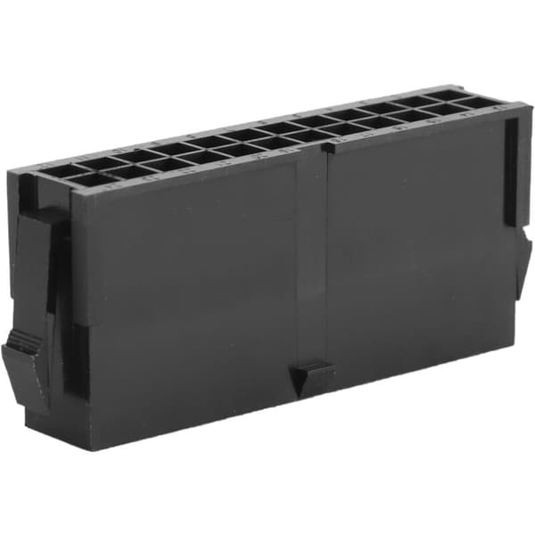 20 stk. serie/1 parti 4,2 mm sort 24P 24PIN til PC-computer ATX bundkort strømforbindelse plasthus