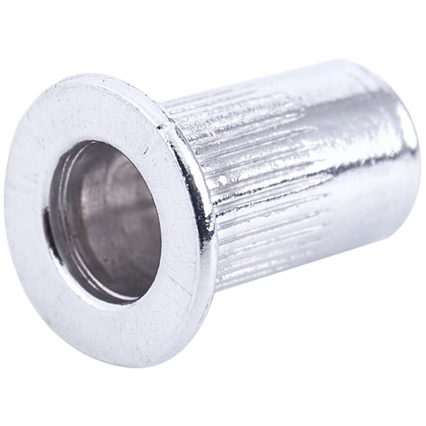 100 st Cylindriska Muttrar Vertikala Ränder Aluminium Nitar