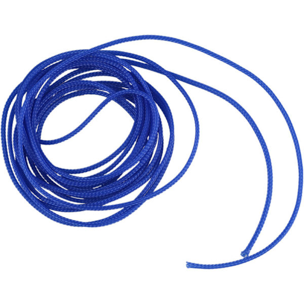 5M 4mm Kabel Flet Kabel Hylster Ærme Slange Blå