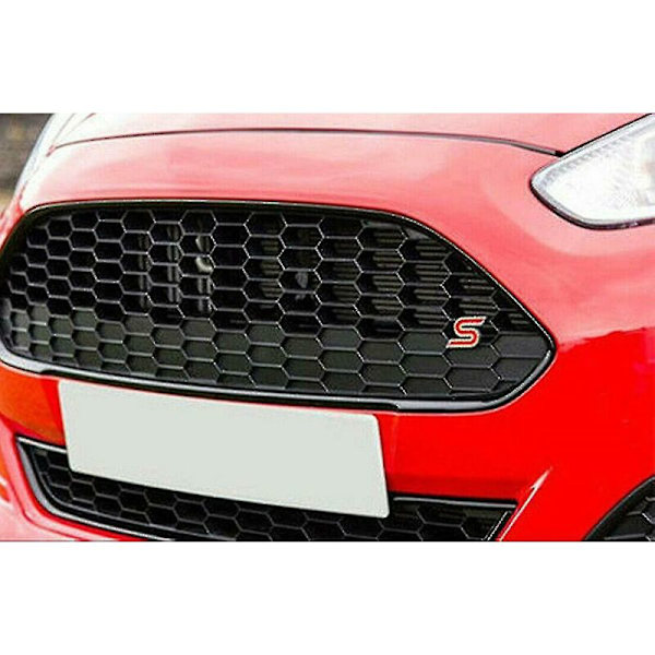 Ford Zetec S metalgitteremblem til Fiesta/focus S St med monteringssæt