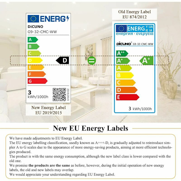 G9 LED-pære 3,5W, 430LM, tilsvarer 40W halogen, varm hvit 3000K, 220-240V, CRI 85, IKKE-dimbar, energisparende, keramisk sokkel, standard G9-sokkel, Pa