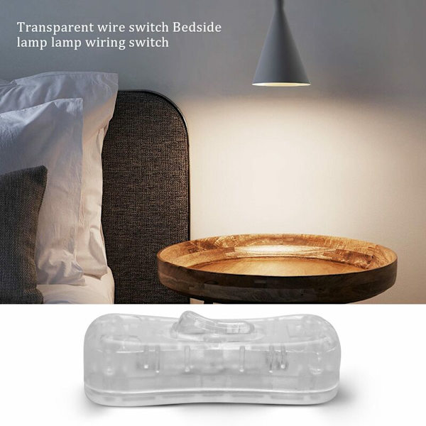 2 stk. gennemsigtige plastik ON/OFF-knapper på stueledning