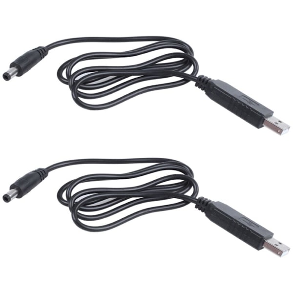 2X USB DC 5V - 12V 2,1 mm x 5,5 mm Moduulimuunnin Urosliitin Barrel Jack Kaapelin Pistoke