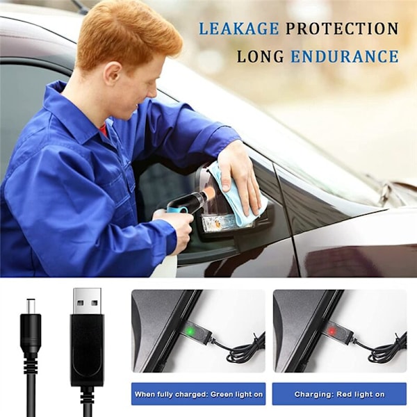 Auton kiillotuskone, Mini Kannettava Auton Kiillotustyökalusarja 12V 2000mAh Latautuvalla Akulla ja Kaapelilla