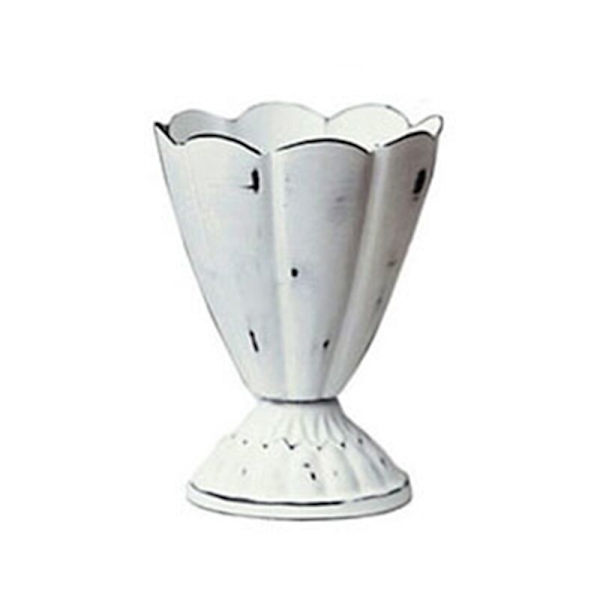 Metall serveringsbrett smykker display plate retro hvit dessert frukt kake snack høy plate hjem fest bryllup dekor A
