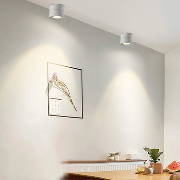 10W LED Takkspotter Taklampe, Justerbar Lampe Kropps Vinkel, Lampe Spots, Takk Spots, Taklampe, Justerbar Takk Spots, LED Taklampe