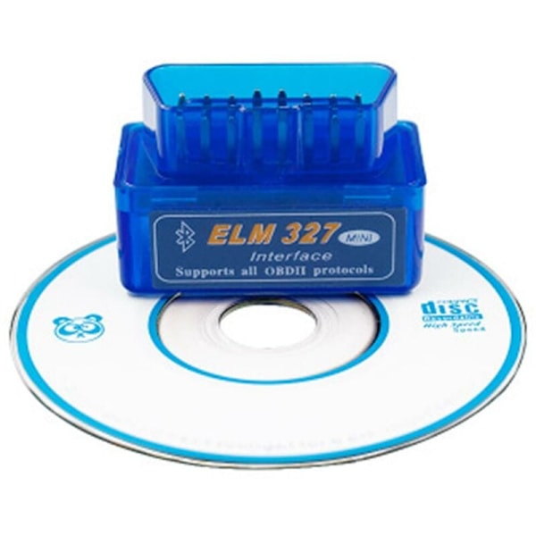 Mini Bluetooth OBD II Skanneradapter Bil EOBD Diagnostiskt Verktyg Kontrollera Motorfelkodläsare för Android