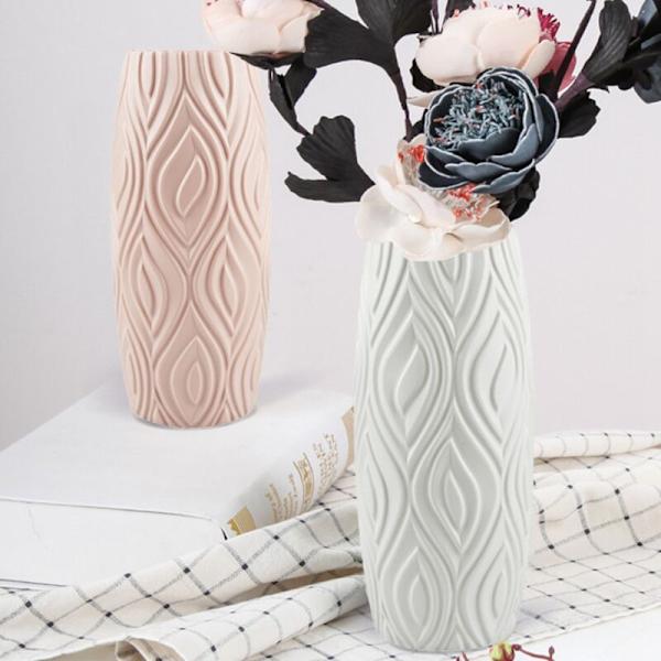 Nordisk Vase Våt Blomsterpotte Moderne Vase Robust og Holdbar Tekstur Uanstrengt å Vedlikeholde, Rosa