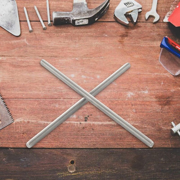 M6 x 150mm Rustfrit Stål 304 Fuldt Gevindstang Stænger Hardware 5 Stk