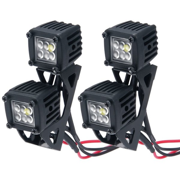 Modifiserte frontlykter - Biler - Topp støtfangerlys for AXIAL SCX10 TRX4 TRX6 1/10 RC, B Svart