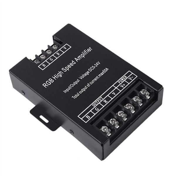 2x 30A 50A 400W RGB Snabb LED Enfärgad Repeaterförstärkare för Stripbelysning