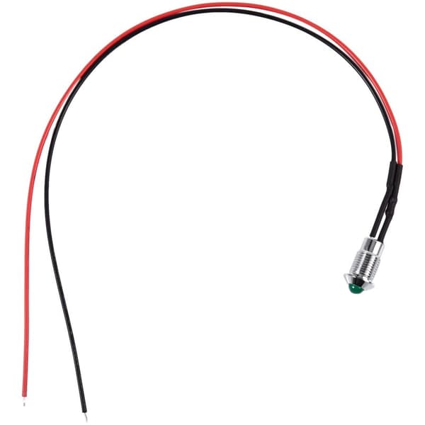 Bil LED instrumentbræt panel driver advarselslampe indikatorlampe 8mm 24V grøn
