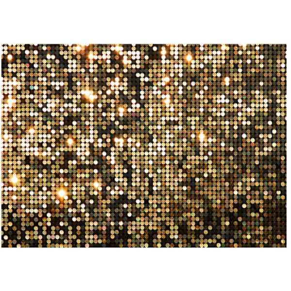 210X150cm Glitter Gull Dekorative Fotografi Bakgrunner Barn Bursdagsfest Banner Fotografi Klær