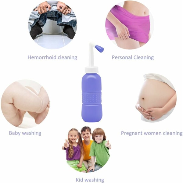 Bærbar Reise Bidet - Personlig Bidet Sprøyte for Vask av Barns Bak, Rengjøring av Gravide Kvinner, Postpartum Rengjøring, Bærbar Reise Bidet med