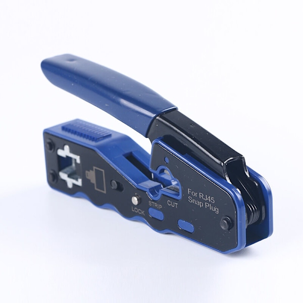 GJ670BL RJ45 Krympeverktøy Krympe Tang RJ45 Krysskrymper For Nettverk Ethernet RJ45 Cat6a Cat6 Cat5e