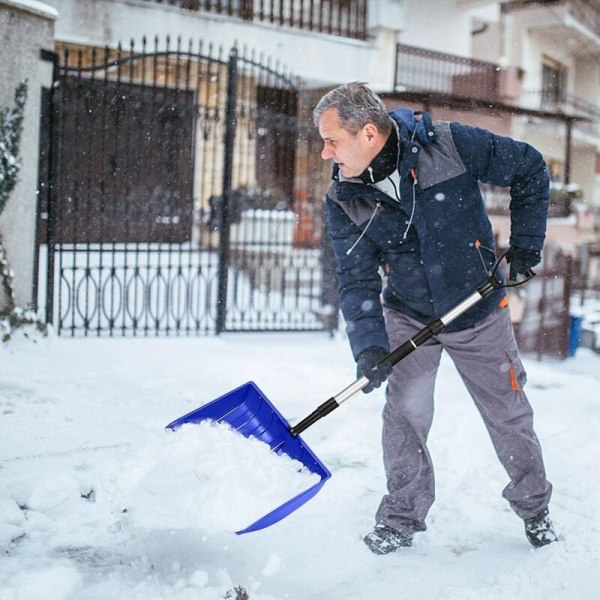 Stor bärbar snöskovel för uppfart, trädgård hopfällbar skovel med handtag, snöborttagning för bil