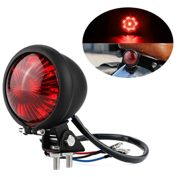 Motorcykel LED Baglygte Bremslys til Cruiser Cafe Chooper