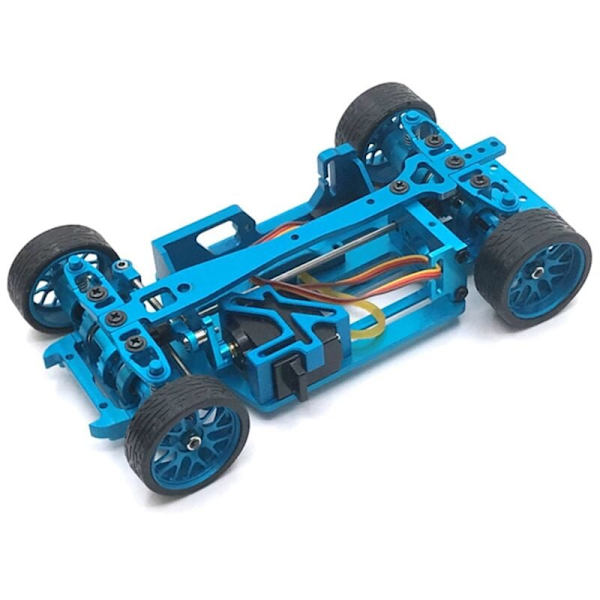 Kuvioitujen kilpa-autojen renkaat, metalliset vanteet, 2 kapeaa ja leveää, 284131 K969 K989 Mini-Z Mini-Q 1/28 RC-auton päivitysosat, 3