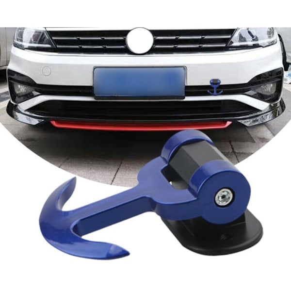 Biltrailerkrok Racing Auto Bakre Stötfångare Bogsering T-Adhesive Hitch Tillbehör -Röd