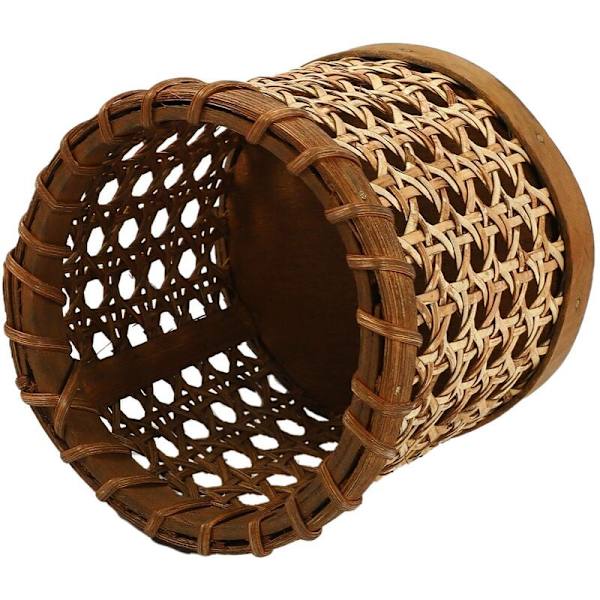 Rattan spisepinde håndlavet opbevaring ske arrangør holder blyanter organisation vase køkkenbord dekoration brun