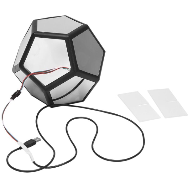 Jul Uendelig Dodekaeder Farve Kunst Lys USB Opladning Dekorativ Lampe Kontor Dekoration Soveværelse Dekor