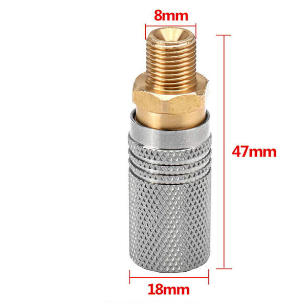 Metal Udvidet PCP Luft Kompressor Adapter Hurtig Udløsning Udløsningsværktøj Tilbehør BSP 1/8