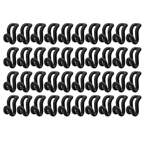 Ripustuskoukut, Flocking-ripustuskoukut Kaappiorganisaattori Ripustuskoukut, 40 kpl