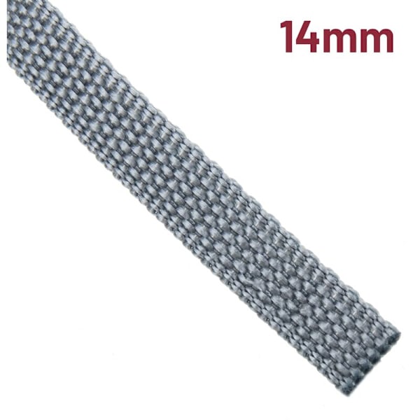 Ihanteellinen harmaa nylon-verhokangas 14mm x 6m