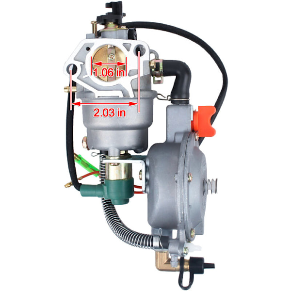 GX390 LPG NG -kaasutin Kaasutin Maakaasugeneraattori 188F 5KW