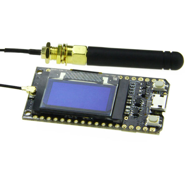 ESP-32 Wifi Bluetooth Utvecklingskort Modul Blå Display 0,96 Tum Lora32 Lora 868Mhz ESP32 Lora Oled Med Antenn