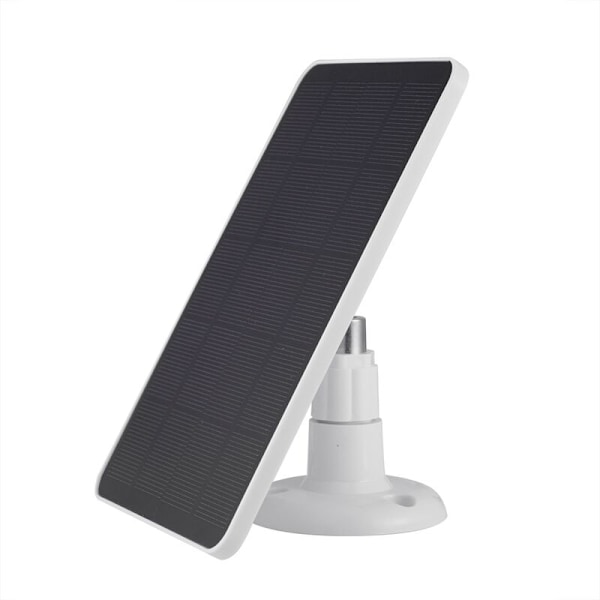 4W solpanel 5V solcellsladdare utomhus vandring vattentät solladdningspanel för hembelysningssystem, vit