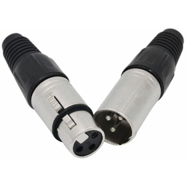 10 stk 3-pin XLR loddekontakt 5 hannkontakt 5 mikrofonkontakt lydkontakt