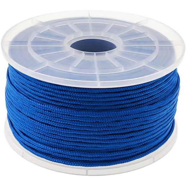 PP multifilament flettet designreb 100 m x 3 mm blå
