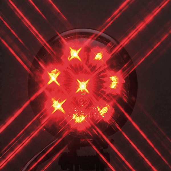 2X LED-bakljus för motorcykel, bromsljus, för Chopper Cafe, svart