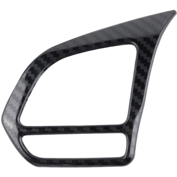 2 stk. Serie Bil Metallfiber Ratt Deksel Deksel Trim Dekorasjon Ramme for MG ZS EV MG6 MG5 EZS 2018-2021 Tilbehør