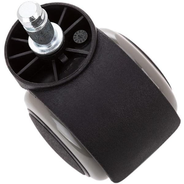 Svänghjul i nylon och PVC utan broms 50 mm M10 grå färg (set om 5)