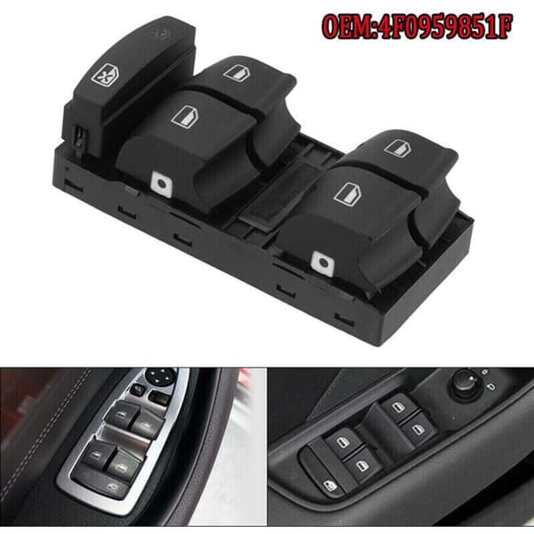 Vindue Master Control Switch Knap Strømpanel til A3 Sportback A6 C6 Sedan 4F0 959 851