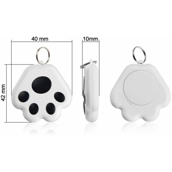 Smart GPS Tracker Hundepot BT Locator Anti-Lost Alarm Sensor Selfie Shutter Stemmeopptak for Nøkkel Lommebok Bil, Modell: Rosa - modell: Rosa, Sunny